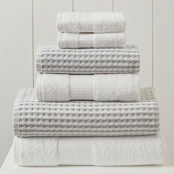 Amrapur Modern Threads Cobblestone 6 pc Bath Towel Set