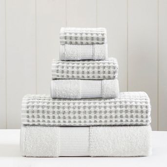Amrapur Modern Threads Cobblestone 6 pc Bath Towel Set