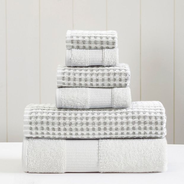 Amrapur Modern Threads Cobblestone 6 piece Bath Towel Set