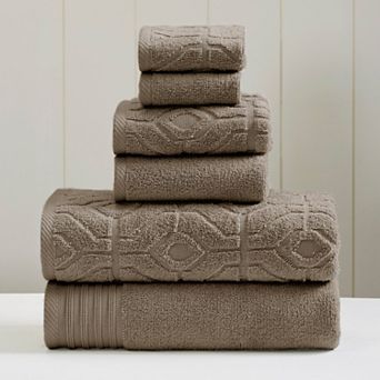 Amrapur Modern Threads Diamond Gate 6 pc Towel Set