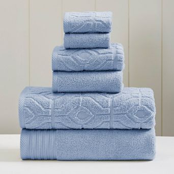 Amrapur Modern Threads Diamond Gate 6 pc Towel Set