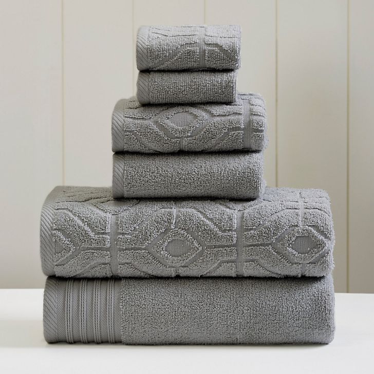 Amrapur Modern Threads Diamond Gate 6 Piece Towel Set