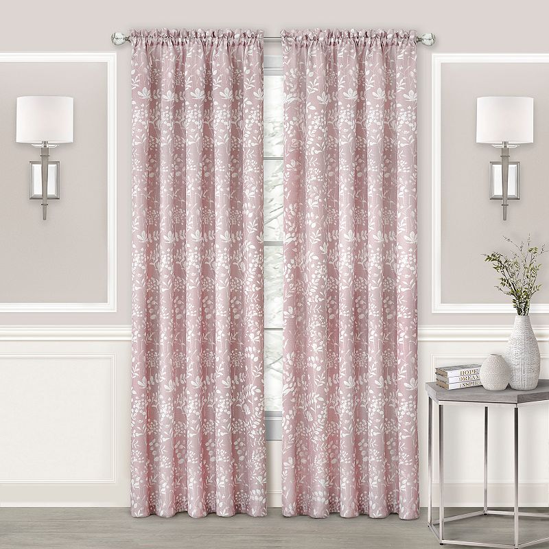 60364203 Achim Charlotte Curtain Panel, Light Pink, 52X84 sku 60364203