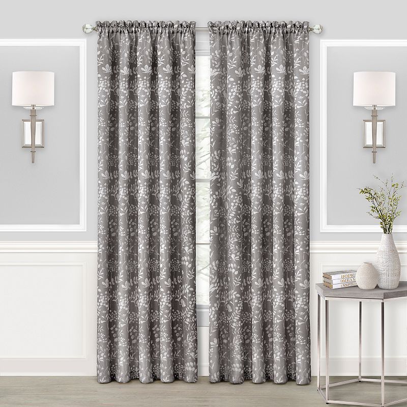Achim Charlotte Curtain Panel, Grey, 52X84