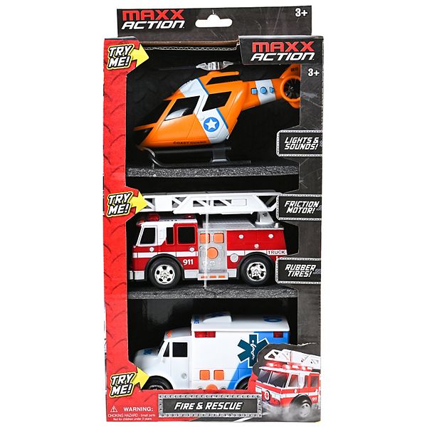 Sunny Days Entertainment Lights & Sounds Mini Rescue Trucks