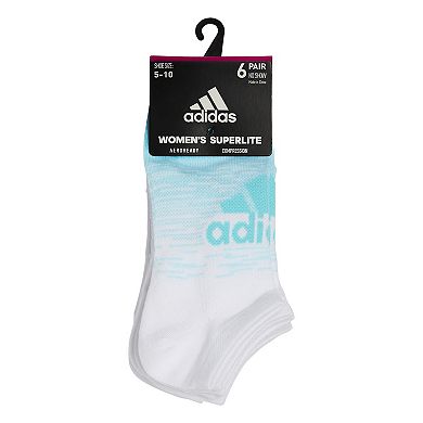 Women's adidas 6-pack Superlite Logo No Show Socks