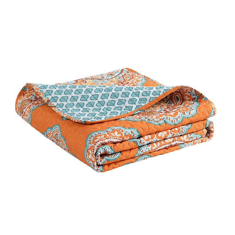 Lush Decor Harley Paisley Throw, Orange