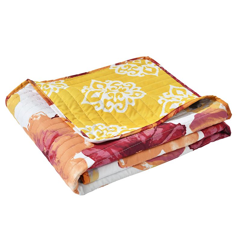 Lush Decor Single Leah Throw, Red