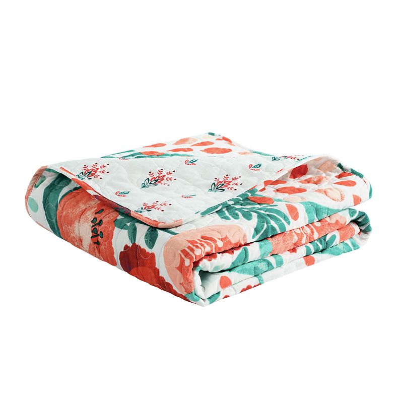 Lush Decor Poppy Garden Throw, Multicolor