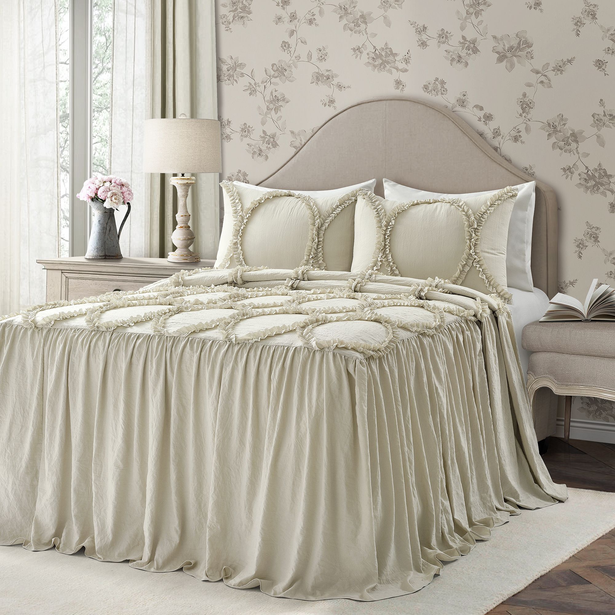 Lush Decor Riviera Bedspread 3-pc. Set, Neutral