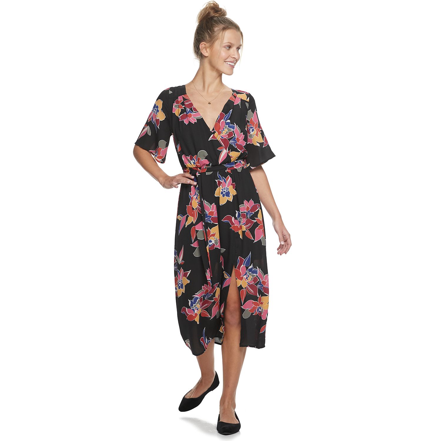 kohls three pink hearts dress