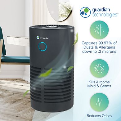 GermGuardian AC4700BDLX 15" Tower 4-in-1 Air Purifier with True HEPA Filter