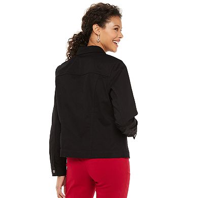 Women's Croft & Barrow® Long Jean Jacket