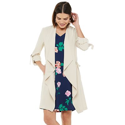 Women s Apt. 9 Draped Trench Jacket