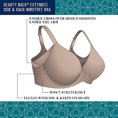 Vanity Fair Lingerie Beauty Back Full Figure Wire-Free Smoother Bra 71267