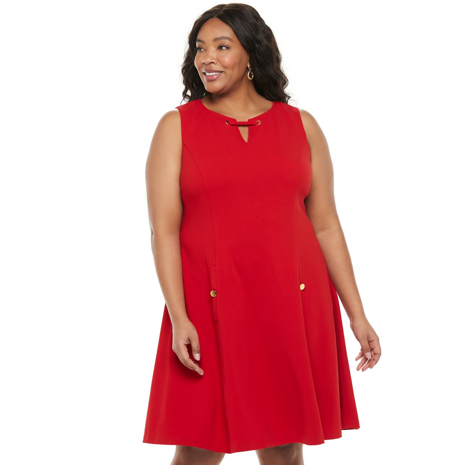 kohls womens red dresses