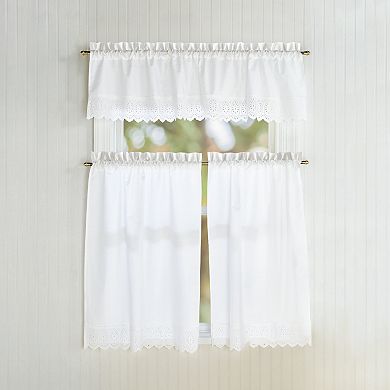 CHF Penny Eyelet Tailored Window Valance