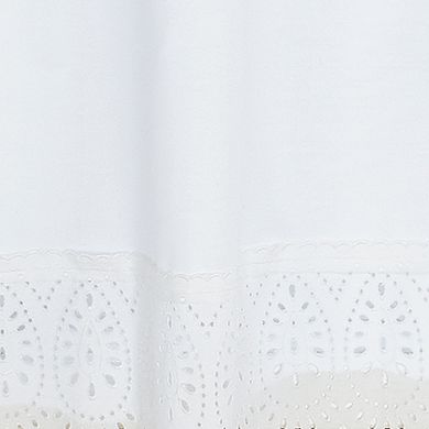 CHF Penny Eyelet Tailored Window Curtain Tier Set