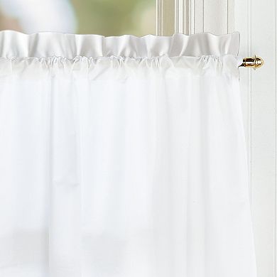 CHF Penny Eyelet Tailored Window Curtain Tier Set