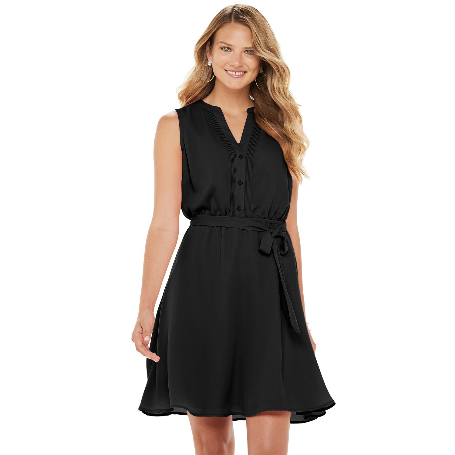 little black dress with white collar