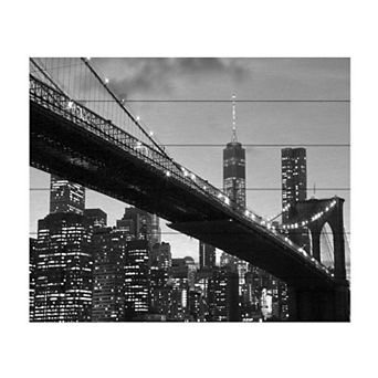 Trademark Fine Art Brooklyn Bridge 5 Wood Slat Wall Art