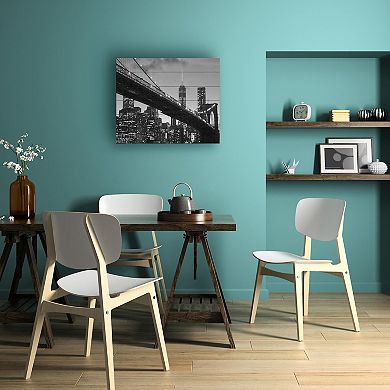 Trademark Fine Art Brooklyn Bridge 5 Wood Slat Wall Art