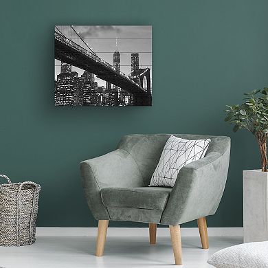Trademark Fine Art Brooklyn Bridge 5 Wood Slat Wall Art