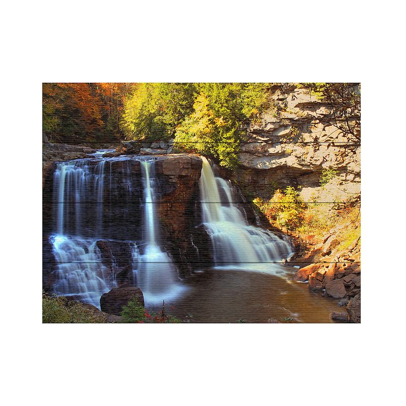 Trademark Fine Art Motion Wood Slat Wall Art, Multicolor, 18X22