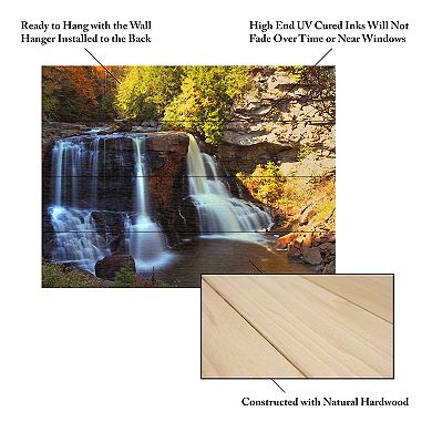 Trademark Fine Art Motion Wood Slat Wall Art