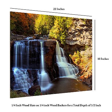 Trademark Fine Art Motion Wood Slat Wall Art