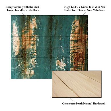 Trademark Fine Art The Wash Wood Slat Wall Art