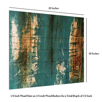 Trademark Fine Art The Wash Wood Slat Wall Art