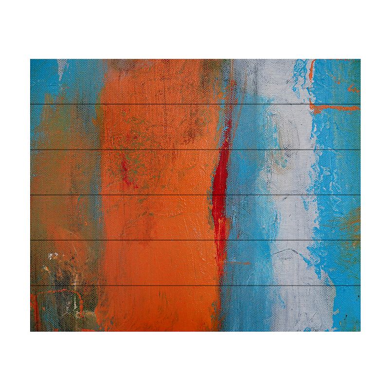 Trademark Fine Art Orange Swatch Wood Slat Wall Art, Multicolor, 22X22 - 79117300 - Home Decor Show off your style when you add this Trademark Fi sku 79117300