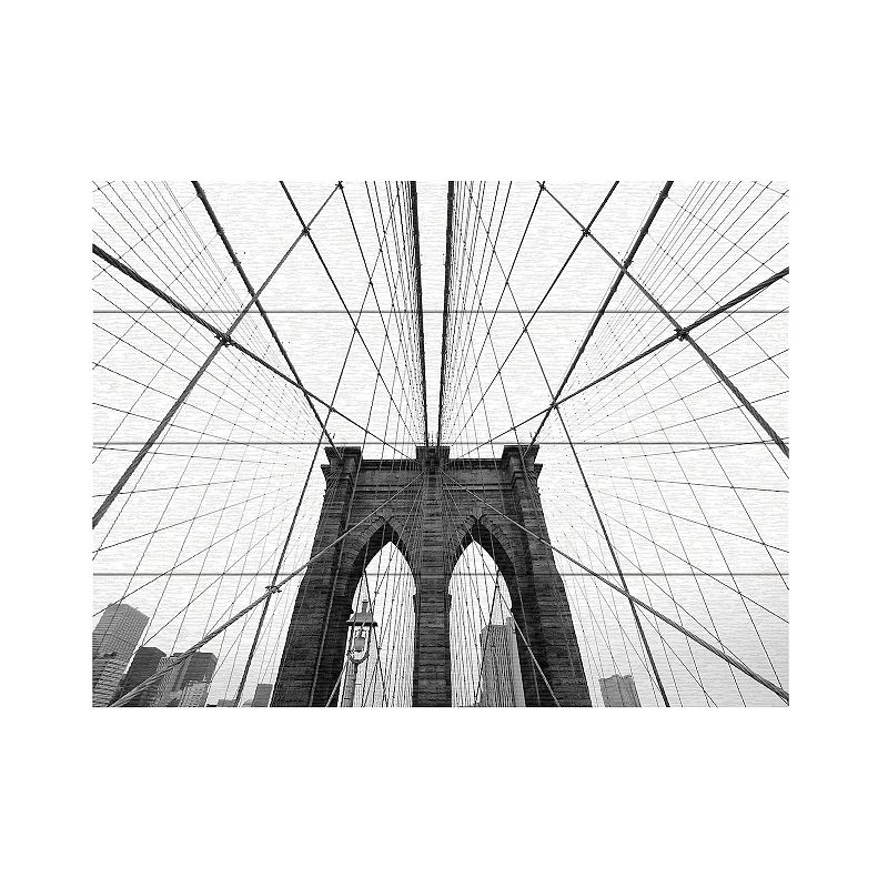 Trademark Fine Art NYC Brooklyn Bridge Wood Slat Wall Art, Multicolor, 12 - 79117301 - Home Decor Show off your style when you add this Trademark Fi sku 79117301