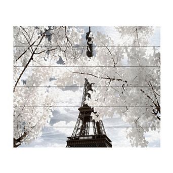 Trademark Fine Art Another Look at Paris IV Wood Slat Wall Art