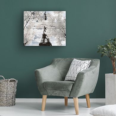 Trademark Fine Art Another Look at Paris IV Wood Slat Wall Art