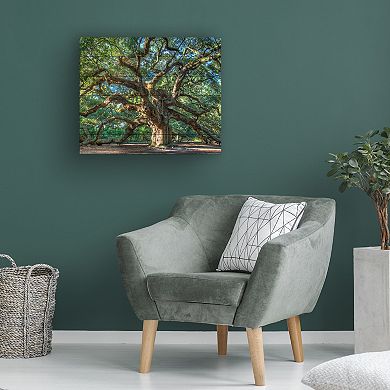 Trademark Fine Art Angel Oak Charleston Wood Slat Wall Art