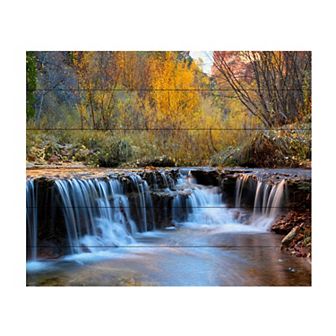 Trademark Fine Art Zion Autumn Wood Slat Wall Art