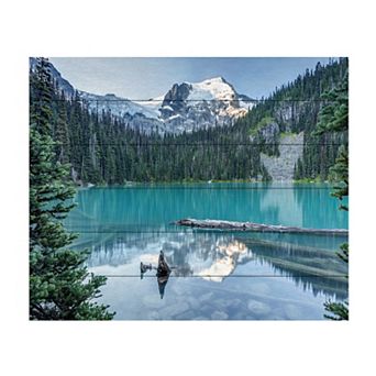 Trademark Fine Art Natural Beautiful British Columbia Wood Slat Wall Art