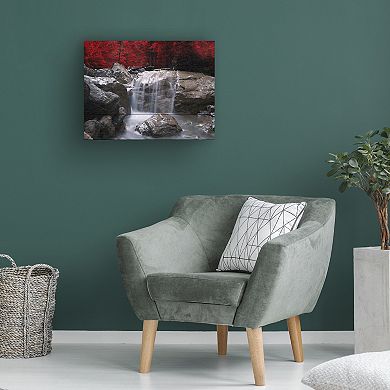 Trademark Fine Art Red Vison Wood Slat Wall Art