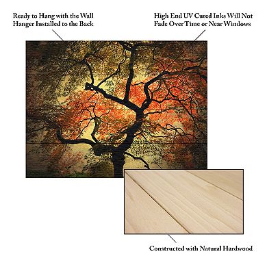 Trademark Fine Art Japanese Wood Slat Wall Art