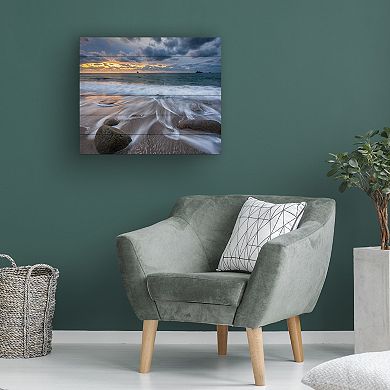 Trademark Fine Art The Song of Water Wood Slat Wall Art