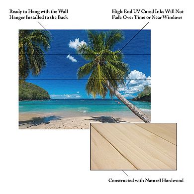 Trademark Fine Art Martinique Wood Slat Wall Art