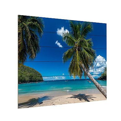Trademark Fine Art Martinique Wood Slat Wall Art