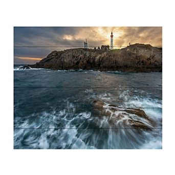 Trademark Fine Art The Lighthouse Wood Slat Wall Art