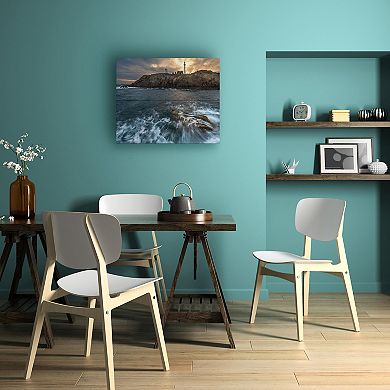 Trademark Fine Art The Lighthouse Wood Slat Wall Art