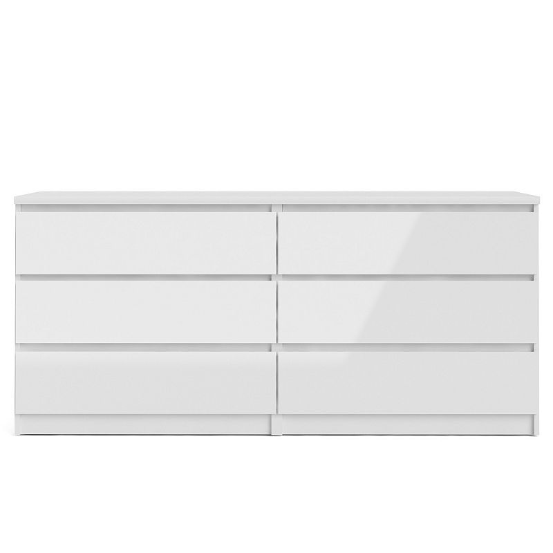 Tvilum Scottsdale 6-Drawer Double Dresser, White