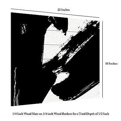 Trademark Fine Art Dynamic Expression I Wood Slat Wall Art
