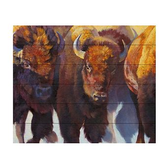 Trademark Fine Art Wall Of Thunder Wood Slat Wall Art