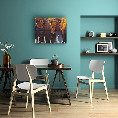 Trademark Fine Art Wall Of Thunder Wood Slat Wall Art